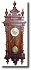 C.1890, German, Spring driven wall regulator in very good,