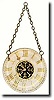 C.1887, New Haven Clock Co., Glass dial window clock,