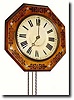 C.1890, German Dial Clock, time and strike, for the English market, as-found.