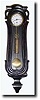 C.1970, Reproduction Mini 1-Wt. Serpentine wall clock.