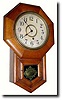 C.1901, Ansonia Clock Co., 8-inch drop octagon wall