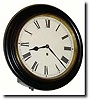 C.1900, Waterbury Clock Co., Gallery clock. This oak clock