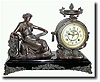 C.1900, New Haven Clock Co., CLOTHO, Figural clock in