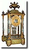 C.1890, French, Elaborate Crystal Regulator, with onyx top and