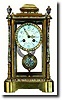 C.1890, French, Crystal Regulator with Cloisonne enamel in several