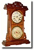 C.1885, E.N. Welch "Arditi" Double dial calendar shelf