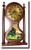C.1840, Joseph Ives, Plainville, Farmington, Conn, "Hour Glass" clock