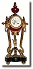 C.1890, German, Lenzkirch, Porcelain and ormolu mantel clock. This