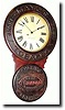 C.1893, Baird Clock Co., Plattsburgh, NY, figure 8 wall