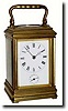 C.1885, French, Drocourt, Brass Cased carriage clock, time, strike and alarm.