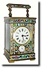 C.1900, French, Brass Cased Carriage clock, profusely decorated with