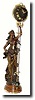 C.1890, French, Bronzed Spelter Swinging Mystery timepiece (swinger),