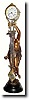 C.1890, French, Bronzed Spelter Swinging Mystery timepiece (swinger), in
