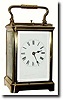 C.1900, Brass Cased Carriage Clock, Petit Sonnerie in excellent restored condition.
