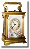 C.1900, French, Gilt Brass Cased Carriage Clock, petite sonnerie.