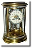 C.1900, French Oval Crystal Regulator, with multi color cloisonne