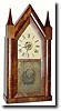 C.1848, Chauncey Boardman, Bristol, Conn, Triple fusee steeple clock.