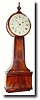 C.1840, L. Curtis, or Curtis and Dunning wall/shelf banjo
