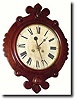 C.1880, F. Kroeber, New York MALTESE, walnut gallery clock,
