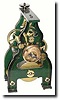 C.1880, E. Howard, Tower Clock, Time Only in excellent restored condition (original paint).