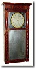 C.1831, Munger and Benedict, Auburn, New York, Mirror clock, Empire