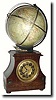 C.1900, German, 30-Hour Globe clock.