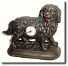 C.1890, German, "Panting Dog" clock.