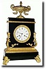 C.1840, French Black Marble and ormolu mantel clock in very