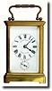 C.1900, French, Brass Cased Carriage clock, time, strike and alarm.