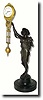 C.1910, German, Junghans, ONION BOY, bronzed spelter swinging mystery
