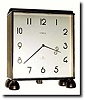 C.1950, Semca brass cased double dial "Partners" desk clock.