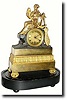 C.1830, French, Ormolu and Bronze figural clock of HARVEST,