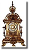 C.1890, French, Bronze Architectural mantel clock, with very nice