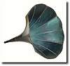 C.1905, Morning Glory Horn for an Edison cylinder phonograph.