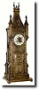 C.1880, French, Gothic Tower clock in excellent original condition.