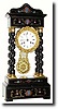 C.1880, French, 4-Column Empire mantel clock with 4