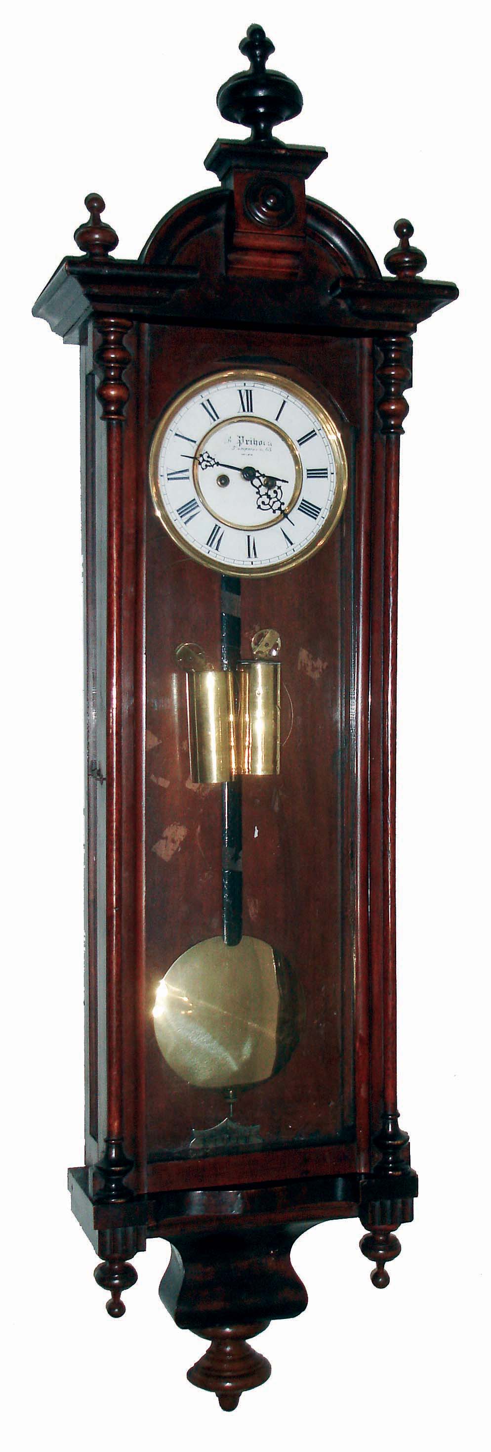 Clocks- 3 (Three) "Remember" German, walnut, 2 weight, time and strike Vienna regulator wall clocks, c1900 — Antique Clocks Price Guide