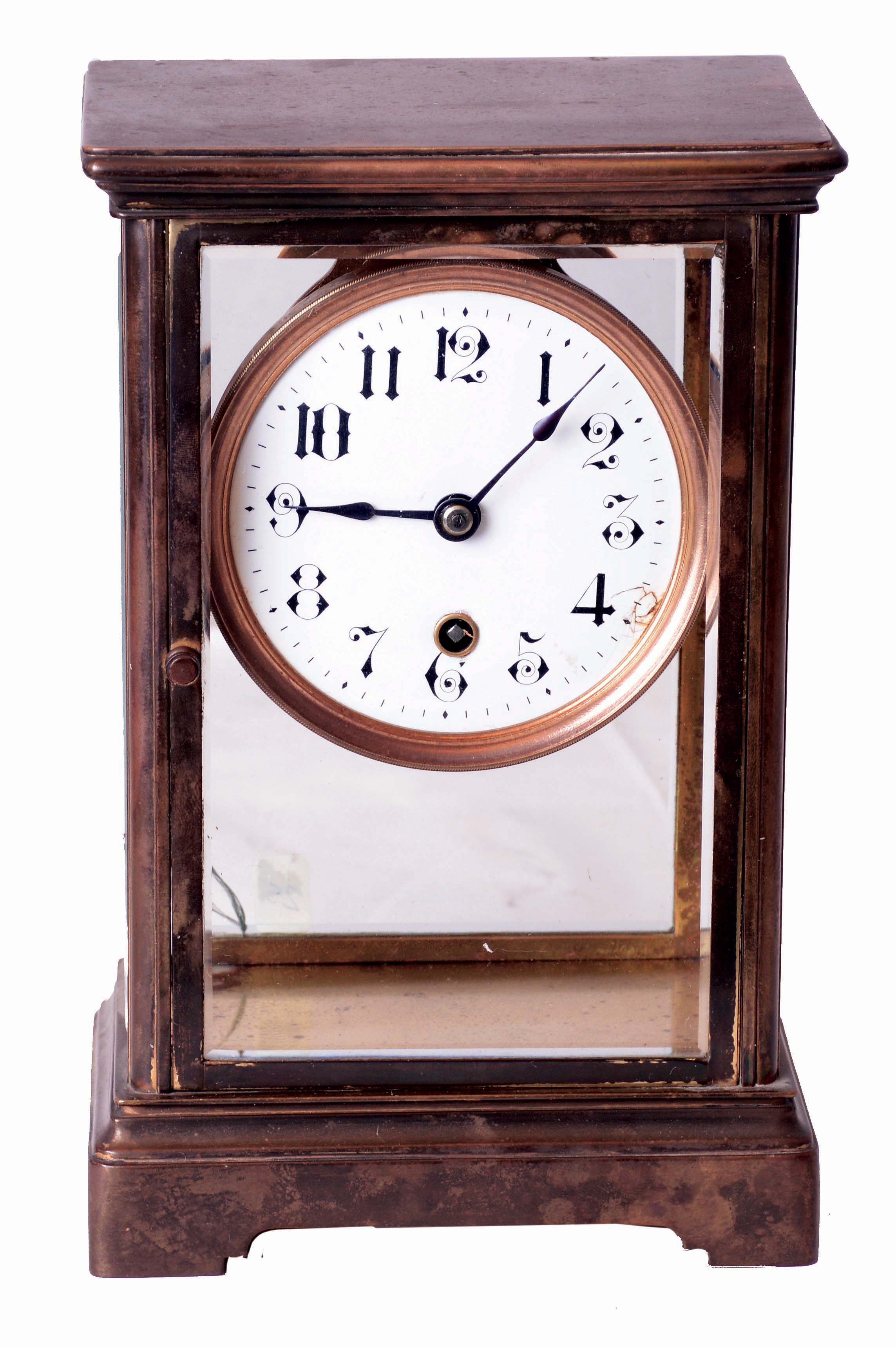 Vermont Clock Co., Fairhaven, Vermont, 8 days, spring driven brass lever movement timepiece crystal regulator, c1915 — Antique Clocks Price Guide