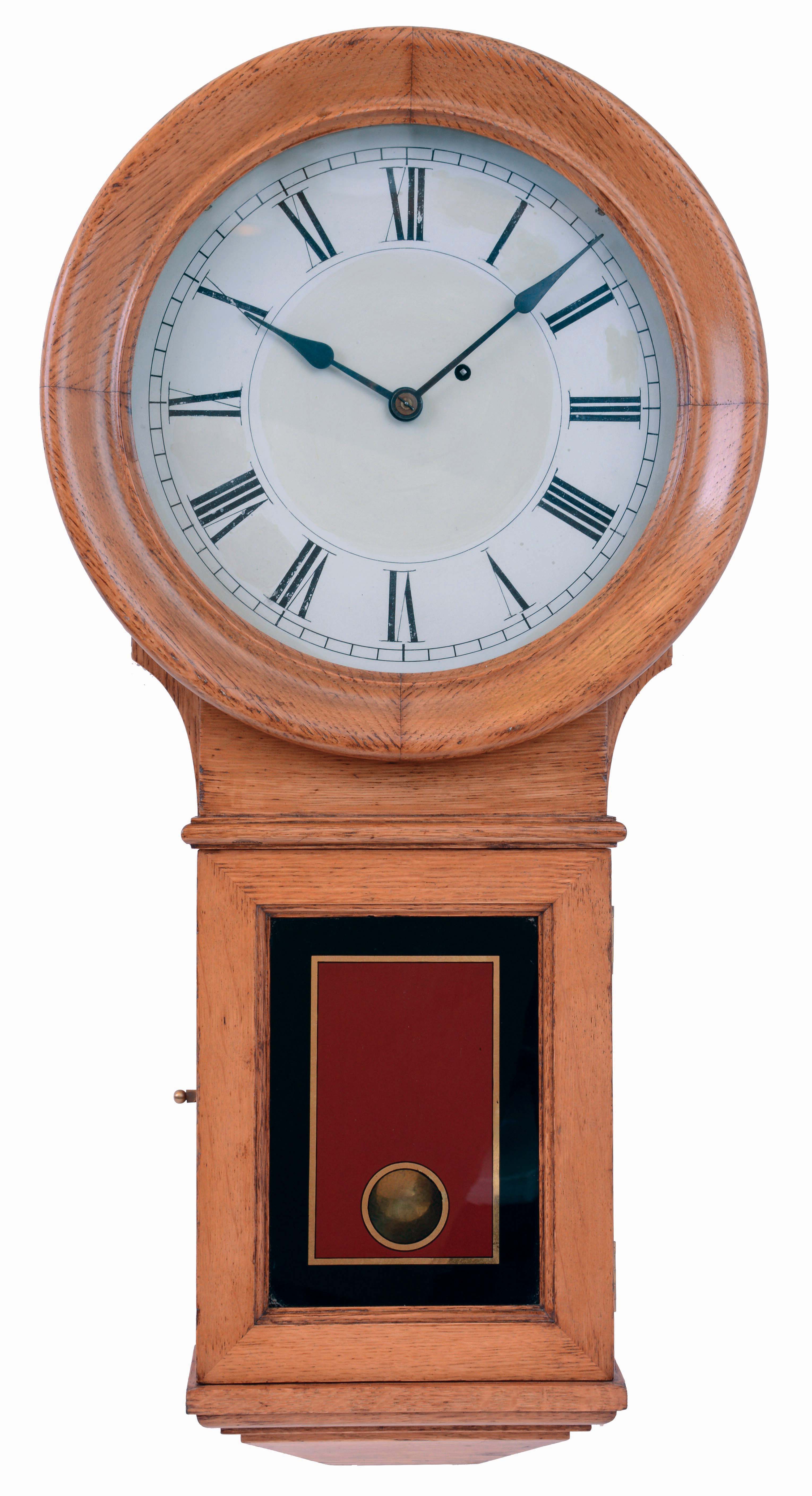 E. Howard &amp; Co., Boston, Mass., "Regulator No. 70", 8 days, weight driven brass movement wall regulator, c1925 — Antique Clocks Price Guide