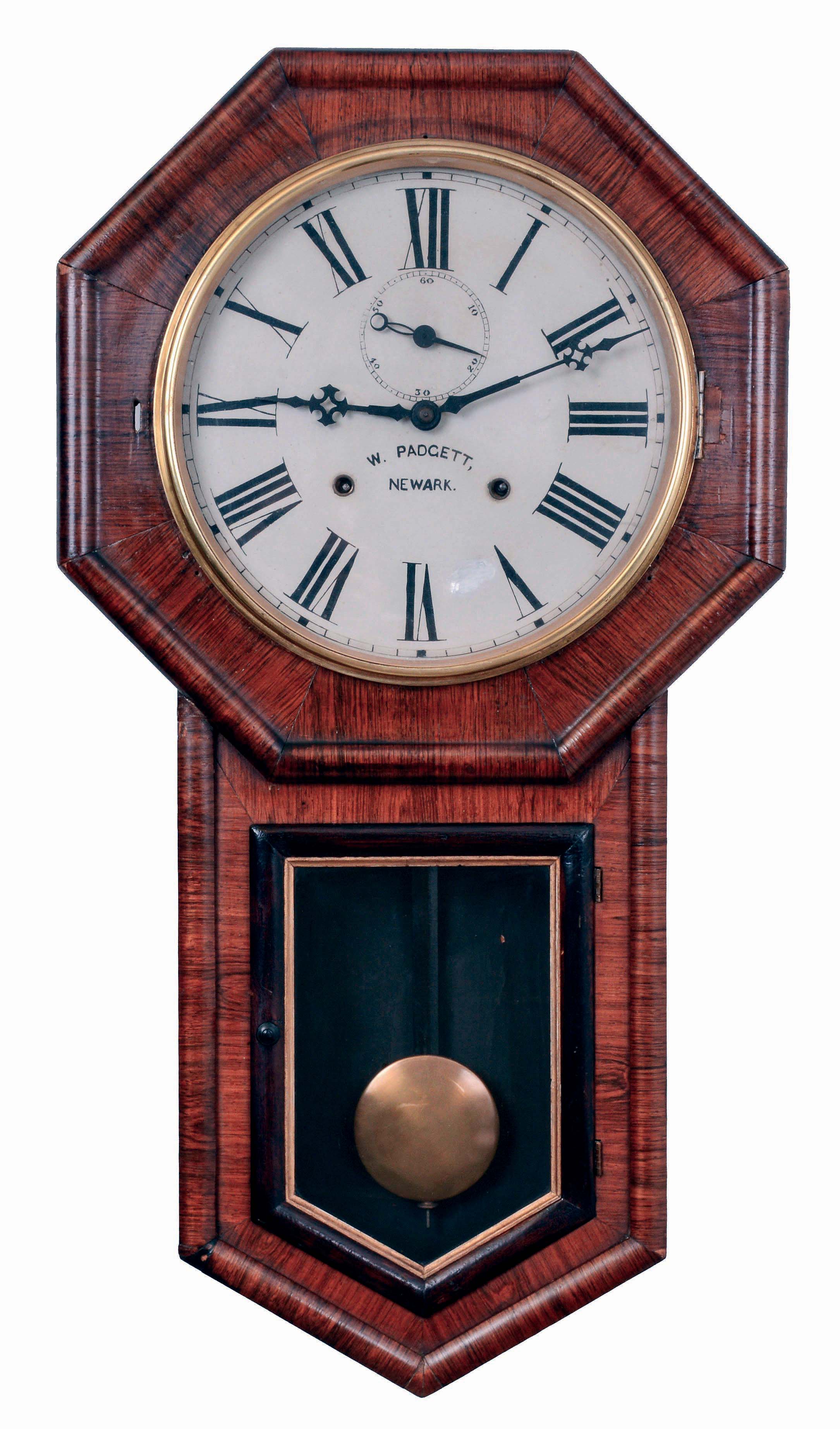 E. N. Welch Mfg. Co., Forestville, Conn., 8 days, time and strike, spring driven brass movement "Verdi" model wall clock, c1878 — Antique Clocks Price Guide