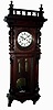 Clocks- 3 (Three) Gustav Becker, Germany, walnut 2-weight, 8 days, time and strike Vienna regulator wall clocks, c1890