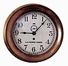 Chelsea Clock Co., Boston, Mass., 8 days, spring brass lever movement wall timepiece with a screw bezel, serial #19707, c1906