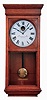 Self Winding Clock Co., New York, oak cased wall timepiece, model No. 18-A, with exposed escapement, c1910