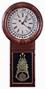 William L. Gilbert & Co., Winsted, Conn., "Round Long Drop Calendar" regulator designed by S. B. Terry while working for Gilbert, 1859-1861. 8 days, weight driven brass timepiece with Galusha Maranville patent calendar, c1862