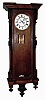 Clocks- 3 (Three) German walnut, 8 days, 2 weight, time and strike, Vienna regulator wall clocks; one Gustav Becker, one Remember, one unsigned; c1890