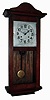 Clocks- 3 (Three) German wooden time and strike, 8 days wall clocks, one by Hamburg American, c1910
