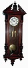 Clocks- 3 (Three) Gustav Becker, German, walnut 2 weight, 8 days, Vienna regulator wall clocks, white porcelain dials (one signed by Hamburg retailer), c1890