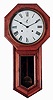 Seth Thomas Clock Co., Thomaston, Conn., "World" wall clock in oak case. 15 day, spring driven, double wind time only movement, c1909.