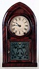Brewster & Ingrahams, Bristol, Conn., 8 days, time and strike, spring driven brass Kirk's patent movement round gothic or beehive clock, c1845
