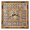 Waltham Watch Co., Waltham, Mass., "No. 1831" 8 days, 7-jewel, spring driven brass movement picture clock, c1928